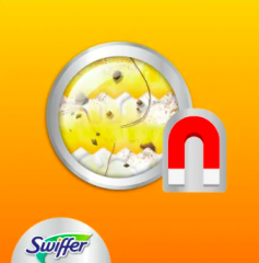 Swiffer 3D Staubmagnet 360 Tucher Nachfullpack, 5 St, Свиффер Сменные насадки 360 градусов против пыли для магнитной щетки, 5 штук