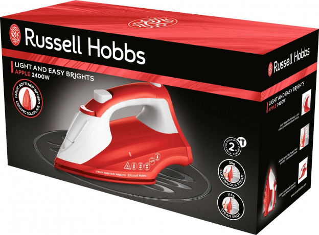 RUSSELL HOBBS RUSSELL HOBBS Dampfbugeleisen 26481-56 Light and Easy Brights Apple, 2400 W  Паровой утюг RUSSELL HOBBS 26481-56 Light and Easy Brights Apple, 2400 Вт