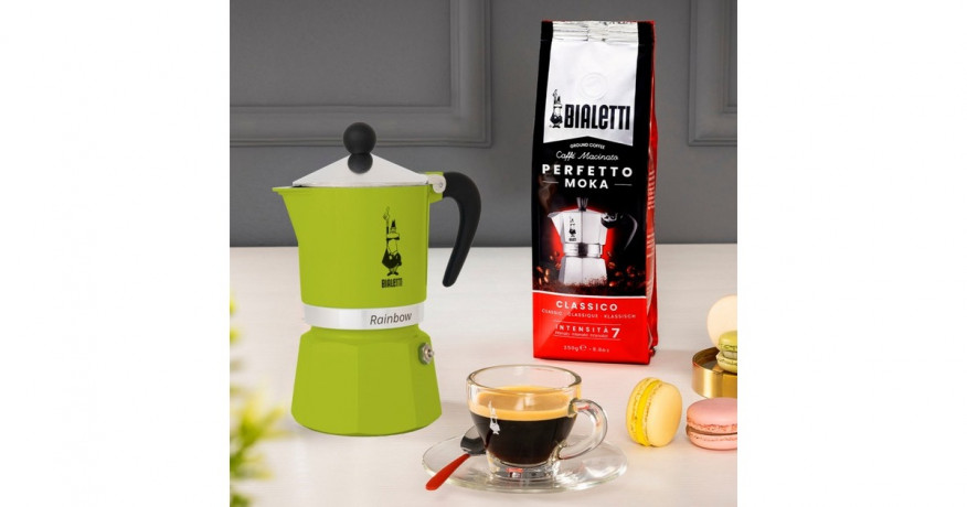 Bialetti Bialetti Rainbow, Espressomaschine grun, 1 Tasse  grun Bialetti Rainbow, кофемашина для эспрессо, зеленая, 1 чашка