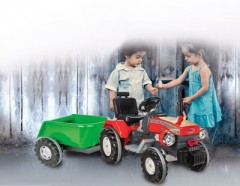 Jamara Anhanger Ride-on Power Drag Traktor Мощный драг-трактор с прицепом