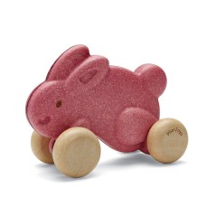 PLANTOYS Active Play Hase auf Radern rosa Schiebespielzeug Игрушка-зайчик на колесах Active Play розовая