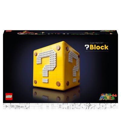 LEGO Super Mario Fragezeichen-Block aus Super Mario 64 Блок вопросительного знака Super Mario из Super Mario 64
