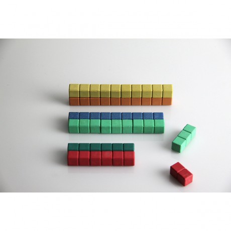Wissner aktiv lernen Rechenstabchen in 10 Farben (30 Stuck) Слайд-стики 10 цветов (30 шт.)