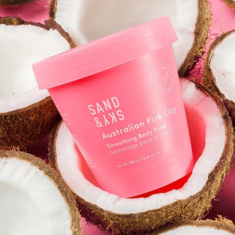 Sand  Sky Australian Pink Clay Smoothing Body Sand  Australian Pink Clay Разглаживающий песок для тела