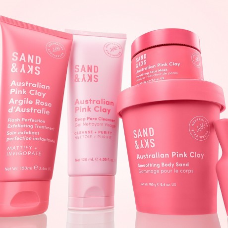 Sand  Sky Australian Pink Clay Smoothing Body Sand  Australian Pink Clay Разглаживающий песок для тела