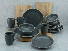 Creatable Creatable Kombiservice 16-tlg. INDUSTRIAL CHIC anthrazit Создаваемый комбинированный сервиз 16 шт. ПРОМЫШЛЕННЫЙ ШИК