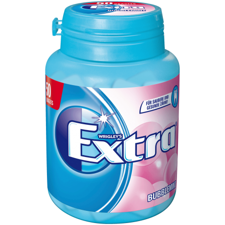 Wrigley&#x27;s Extra Bubblemint Жевательная резинка с ментолом 50 шт.