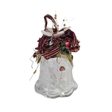 Колокольчик винтажный Walther Glas, декорированный, 13 х 9 см, Германия, 1980-90гг.
