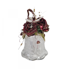 Колокольчик винтажный Walther Glas, декорированный, 13 х 9 см, Германия, 1980-90гг.