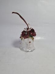 Колокольчик винтажный Walther Glas, декорированный, 13 х 9 см, Германия, 1980-90гг.