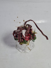 Колокольчик винтажный Walther Glas, декорированный, 13 х 9 см, Германия, 1980-90гг.