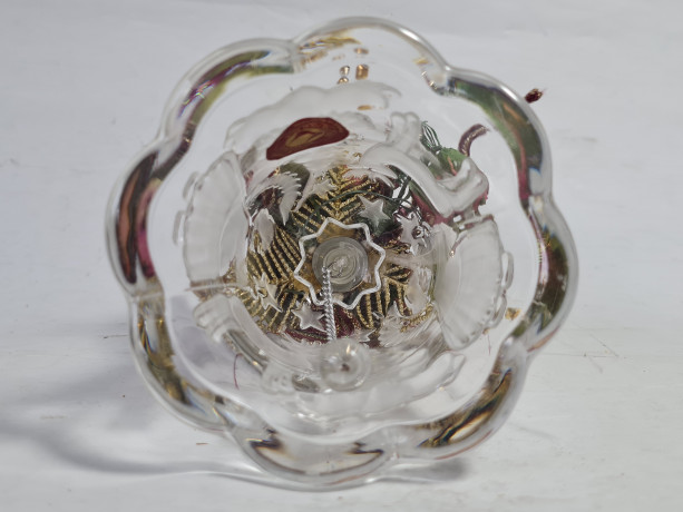Колокольчик винтажный Walther Glas, декорированный, 13 х 9 см, Германия, 1980-90гг.