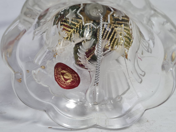 Колокольчик винтажный Walther Glas, декорированный, 13 х 9 см, Германия, 1980-90гг.