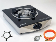 Phonix Germany Phonix Germany Gaskocher PS-1, Camping Gaskocher 1 flammig 4,2 KW Zundsicherung + Zubehor  Газовая плита Phonix Germany PS-1, походная газовая плита 1 пламя, 4,2 кВт, предохранитель зажигания + аксессуары