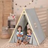 HOMCOM Kinder Tipi Zelt mit Kissen Детская палатка-вигвам с подушками