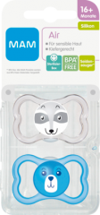 MAM Соска Air Силикон	 ab 16 Месяц	ы для Jungen inklusive sterilisier-Transportbox, 2 шт