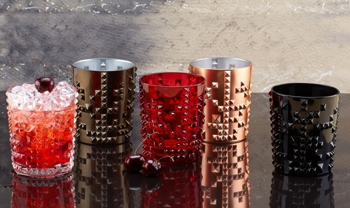 Nachtmann Punk Becher Glas Gun Metal, Нахтман Панк бокал для виски, серый, 348 мл, 1 шт