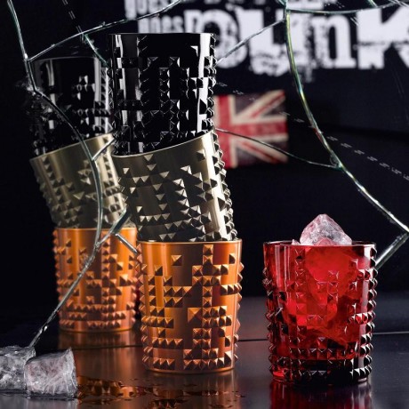 Nachtmann Punk Becher Glas Gun Metal, Нахтман Панк бокал для виски, серый, 348 мл, 1 шт