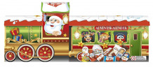 Kinder Mix Adventskalender 3D-Zug 226g, Киндер Адвент-календарь 2024 "Рождественский экспресс", 24 сладких сюрприза, 226 грамм