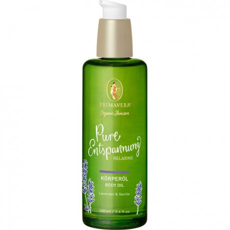 Primavera Beruhigendes Korperol  Масло для тела с лавандой и ванилью Pure Relaxation Успокаивающее масло для тела