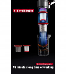 Blue Chilli Blue Chilli Akku-Stielstaubsauger FC20 Handstaubsauger, 20 kPa, Nass- und Trockenfunktion 240  360 ml, 260,00 W, beutellos, 18,5 V, 2600 mAh, Zyklon + Baumwollfilter (H13), 50 Min, 80 Luftwatt  Беспроводной пылесос Blue Chilli Ручной пылесос F