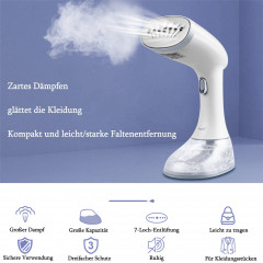 CkeyiN CkeyiN Dampfburste Handdampfburste, tragbare Haushaltsdampfburste, 1640,00 W, glatte Bodenplatte aus Edelstahl, 350ml-Wassertank  Ручная паровая щетка CkeyiN, портативная бытовая паровая щетка, 1640,00 Вт, гладкая опорная пластина из нержавеющей ст