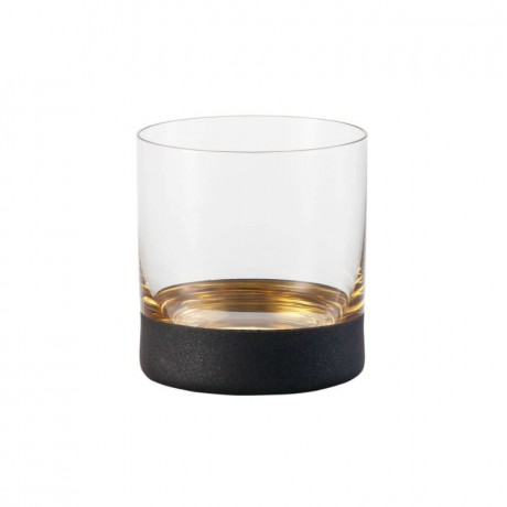 Eisch Eisch Cosmo schwarz gold Whisky Glas 400 ml / 9,5 cm Стакан для виски Eisch Cosmo из черного золота 400 мл / 9,5 см