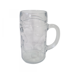 Немецкая пивная кружка Rastal, стекло, 1 л, 20 х 16 см, Германия, 1970-80гг.