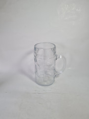 Немецкая пивная кружка Rastal, стекло, 1 л, 20 х 16 см, Германия, 1970-80гг.