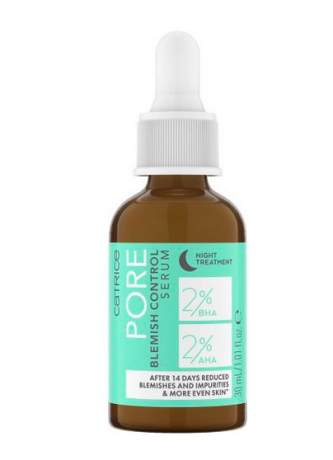 Catrice  Serum Pore Blemish Control, Катрис Очищающая Сыворотка для лица с BHA, AHA и пребиотиками, 30 мл