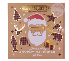 Accentra Men's Collection Winter Edition Adventskalender 2024 Адвент-календарь для мужчин, 24 бьюти сюрприза и аксессуаров для мужчин
