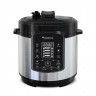TurboTronic by Z-Line TurboTronic by Z-Line Multikocher 6L mit 2x Topf Edelstahltopf und beschichtet, PLASTIKFREI Silber, 1000 W, Dampfdrucktopf Elektrischer Schnellkochtopf Dampfgarer Schwarz Мультиварка TurboTronic by Z-Line 6л с 2 кастрюлями из нержаве