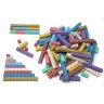 Wissner aktiv lernen Rechenstabe in 10 Montessori-Farben (100 Stuck) Логарифмическая линейка в 10 цветах Монтессори (100 штук)