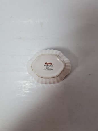 Фруктовница винтажная Spode "Фрукты", костяной фарфор, в классическом английском стиле, 10 х 8 см, Англия, 1960-70гг