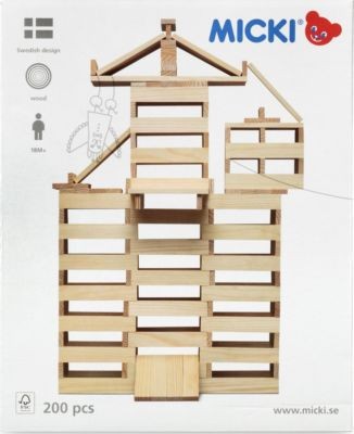 Micki Holzbausteine natur Строительные блоки из натурального дерева