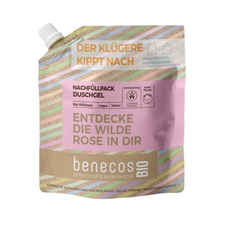 benecos Wildrose Duschgel Refill Wildrose сменный гель для душа