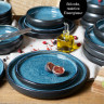 Moritz & Moritz Moritz & Moritz Tafelservice 18-tlg Blau Reaktiv  schwarz Обеденный сервиз Moritz &amp; Moritz, 18 предметов, синий реактивный