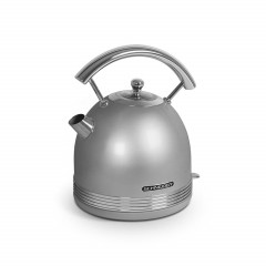 SCHNEIDER SCHNEIDER Wasserkocher Vintage Wasserstandsanzeige, 1,7 l, 2200 W, Heisswasserkocher Kalkfilter, auto. Stopp-Funktion vintage silber Чайник SCHNEIDER винтажный с индикатором уровня воды, 1,7 л, 2200 Вт, чайник для горячей воды с фильтром от наки