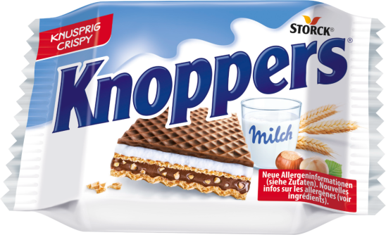 Knoppers Вафли с кремовой начинкой 24 шт. x 23,5г в фирменной упаковке