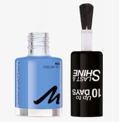 Лак для ногтей Manhattan Cosmetics Nagellack Last &amp; Shine Feelin' Fly 950, 8 ml
