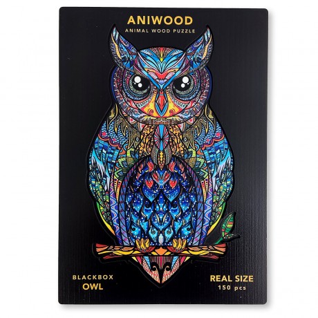 ANIWOOD Holz-Puzzle Eule M (150 Teile) Деревянный Пазл Сова М (150 деталей)