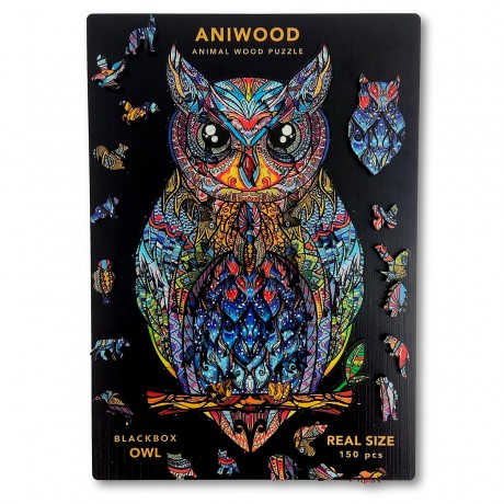 ANIWOOD Holz-Puzzle Eule M (150 Teile) Деревянный Пазл Сова М (150 деталей)