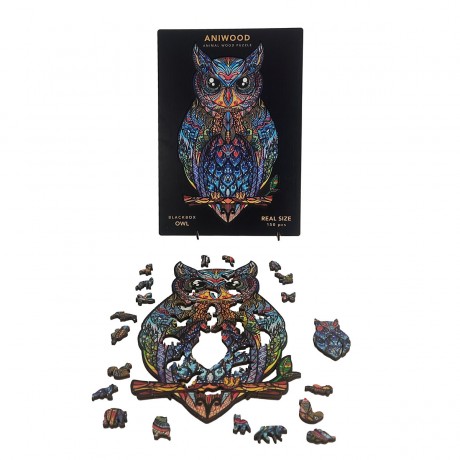 ANIWOOD Holz-Puzzle Eule M (150 Teile) Деревянный Пазл Сова М (150 деталей)