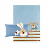 sigikid Baby Kuscheldecke  Kissen Set 2-tlg. Hase Semmel Bunny hellblau Spieldecken Комплект подушек для детского одеяла из 2-х предметов. Игровые коврики Hase Semmel Bunny голубого цвета