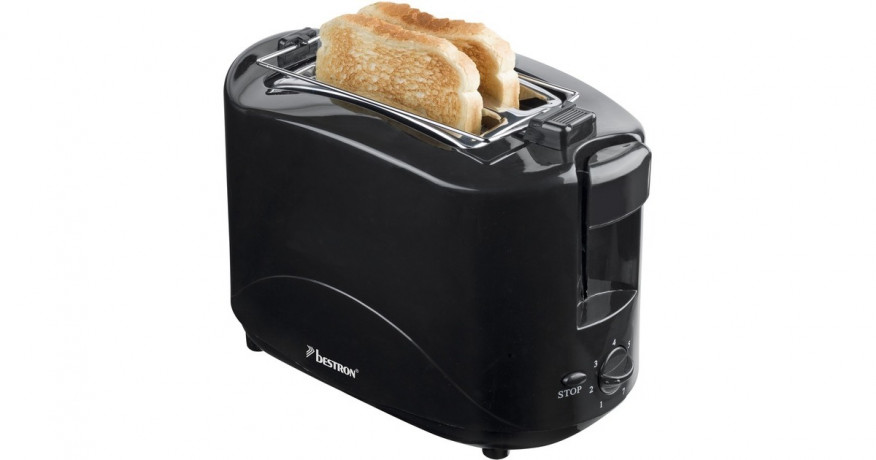 Bestron Bestron Toaster AYT600Z schwarz, 750 Watt, fur 2 Scheiben Toast  schwarz Тостер Bestron AYT600Z черный, 750 Вт, на 2 ломтика тостов