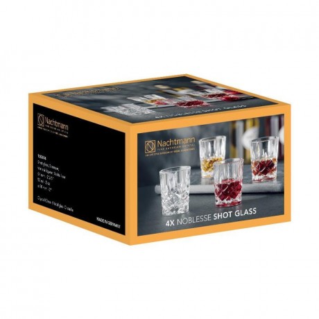 Nachtmann Noblesse Shot/Stamper Glass, Нахтман Ноблесс Набор стопок-шотов для крепких напитков, 55 мл, 4 шт