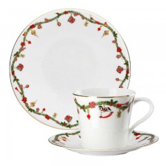 Hutschenreuther Hutschenreuther Nora Christmas Gedeck 3-tlg. Hutschenreuther Nora Рождественская сервиз из 3 предм.