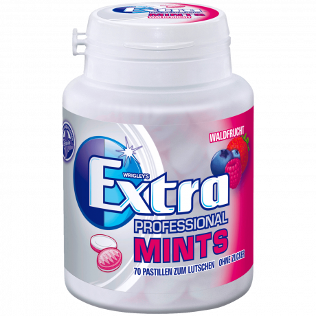 Wrigley&#x27;s Extra Professional Mints Waldfrucht Жевательная резинка с мятой и лесными травами без сахара 70 шт.