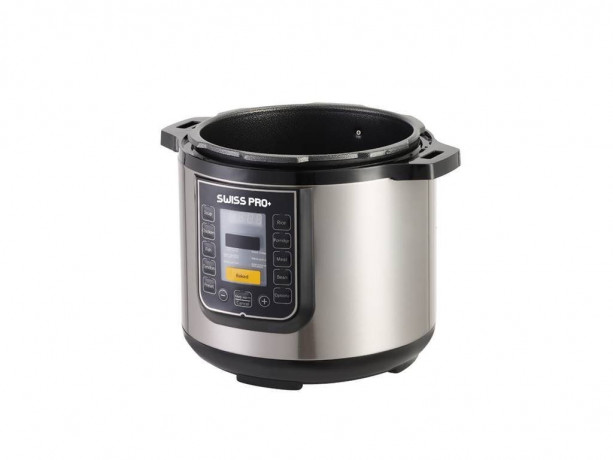 SWISS PRO+ SWISS PRO+ Multikocher Swiss Pro elektrischer Schnellkochtopf 6L 1000W Dampfgarer Reiskocher, 1000 W Мультиварка SWISS PRO+ Электрическая скороварка Swiss Pro 6л 1000Вт рисоварка на пару, 1000Вт