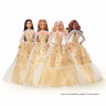 Barbie Signature Holiday Doll 3 mehrfarbig Modell 4 HJX06 Кукла Барби рождественская, со светлыми волосами в золотом платье
